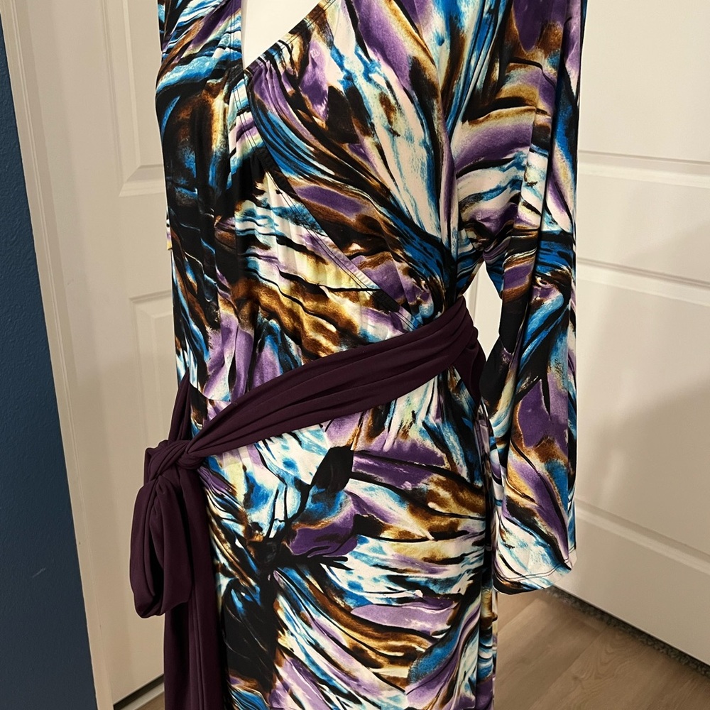 Vintage Designer Wrap Dress. Very Flattering 14W/16W